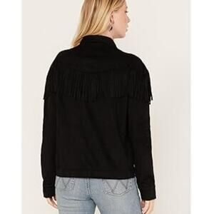 VTG Ralph Lauren Country Western Fringe Wool Jacket Women’s M USA Rare EUC
